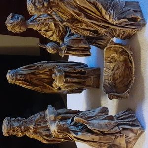 COPY - Vintage Paper Mache' Nativity Figurines